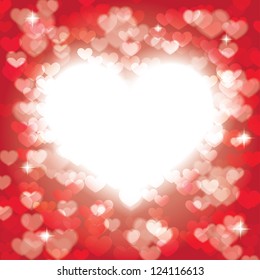 shining heart. background eps10
