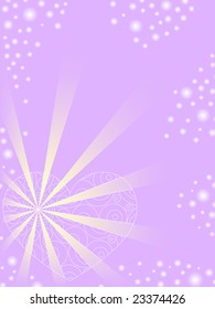 shining heart background. vector  valentine
