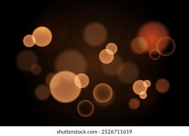 Destaques brilhantes na cor amarelo-dourada com muitas partículas brilhantes. Realces de vetor.