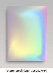 Shining hologaphic vertical backdrop with multicolored flowings.