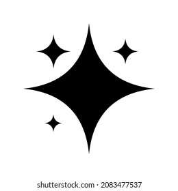 Shining icon on white background. Vector glow light effect. Flash symbol.