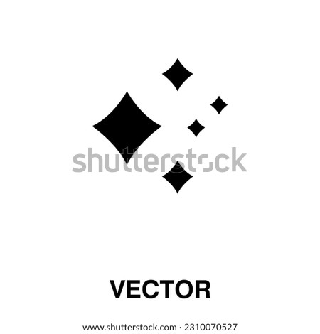 Shining icon,vector illustration. shining icon illustration isolated on White background, shining icon.eps