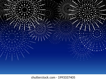Shining illustration of fireworks at a festival