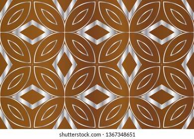 Shining illustration with lines on abstract template. Luxury Geometric Pattern with art deco ornament. High quality seamless realistic texture. Pattern with abstract geometric style. 