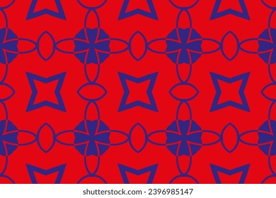 Ilustración brillante con líneas sobre una plantilla abstracta. Patrón Geométrico de lujo con adorno art deco. Un fondo transparente.patrón sobre fondo rojo