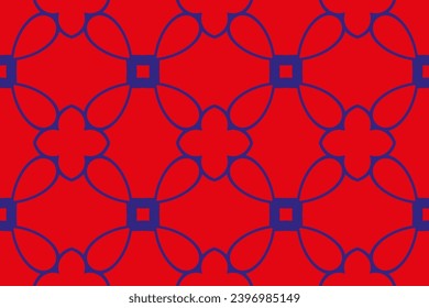 Shining illustration with lines on abstract template. Luxury Geometric Pattern with art deco ornament. A seamless background.pattern on red background