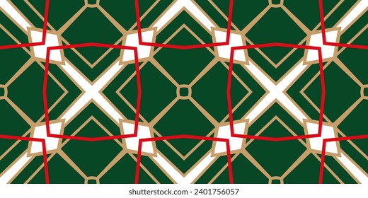 Ilustración brillante con líneas sobre una plantilla abstracta. Patrón Geométrico de lujo con adorno art deco. Un fondo impecable.