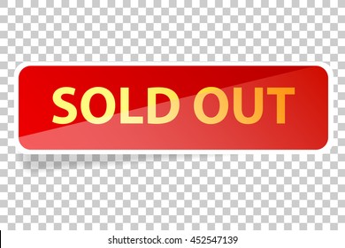 Shining Label - Sold Out, at transparent effect background
