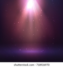 Shining light effect, cosmic background