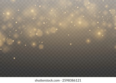 Shining light effect of dust particles and sparks.