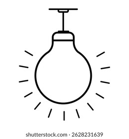 Icono de luz brillante Ilustración vectorial