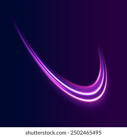 Luces brillantes en movimiento con partículas Pequeñas. Anillo de fuego, anillo de plasma sobre un fondo oscuro. rayas de hierro en forma de taladro, giros y remolinos.