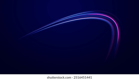 Luces brillantes en movimiento con partículas Pequeñas. Anillo de fuego, anillo de plasma sobre un fondo oscuro. rayas de hierro en forma de taladro, giros y remolinos.