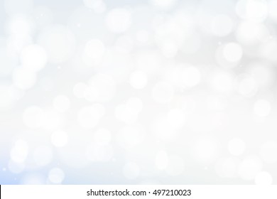 Shining lights white abstract background. Blur Studio creative backdrop, vector illustration