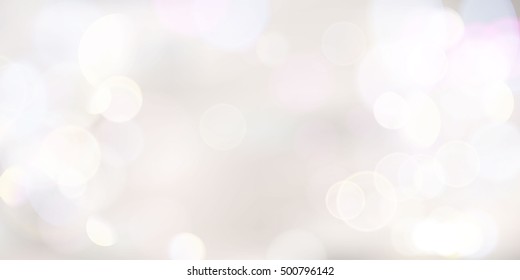Shining lights white abstract background. Blur creative backdrop, vector illustration