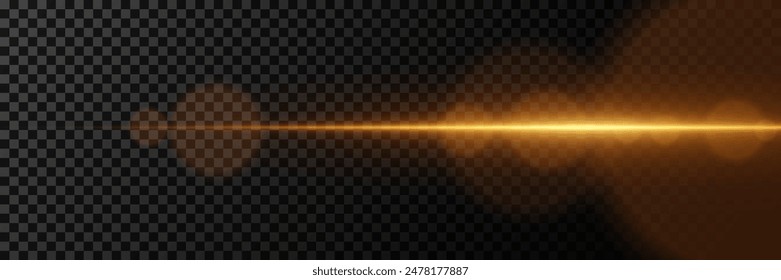 Línea brillante, partículas y destellos con efecto de brillo. Luz transparente y destellos.	
