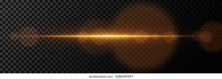 Línea brillante, partículas y destellos con efecto de brillo. Luz transparente y destellos.	
