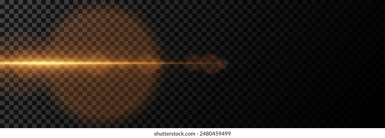 Línea brillante, partículas y destellos con efecto de brillo. Luz transparente y destellos.	

