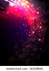 Shining magenta bokeh illustration. Vector illustration eps 10