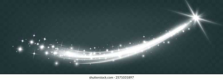 	
Shining magical wavy light lines. Magical elements templates for illustration.