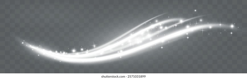 	
Shining magical wavy light lines. Magical elements templates for illustration.