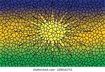 fondo y fondo abstracto de mosaico brillante