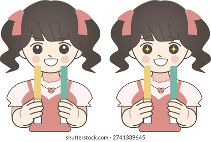 shining for my idol using glowsticks