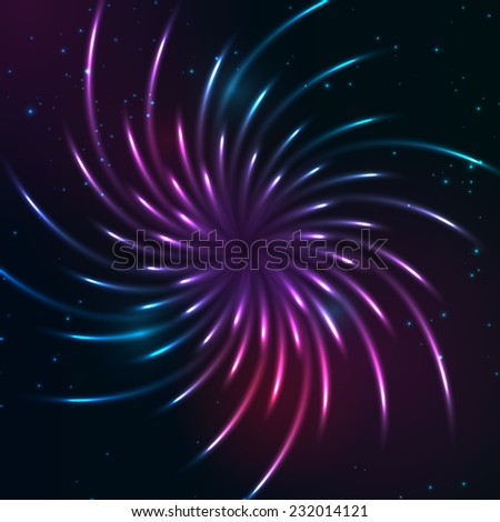 Shining neon vector swirl Stock photo © 