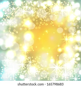 Shining New Year background wit  lights