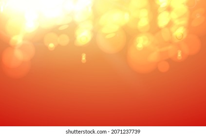 Shining orange flow. Vector illustration, contains transparencies, gradients and effects.