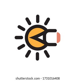 a shining pencil logo for the creative and design industries