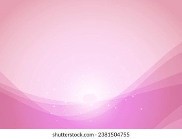 Shining pink abstract wave background