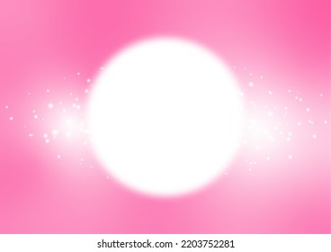 Fondo del círculo dulce rosa brillante
