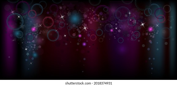 Brillante fondo horizontal azul violeta. Ilustración del vector