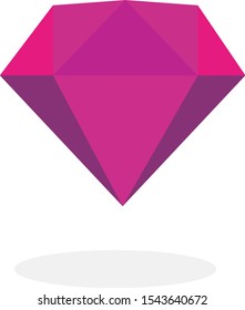 shining purple diamond graphic vector