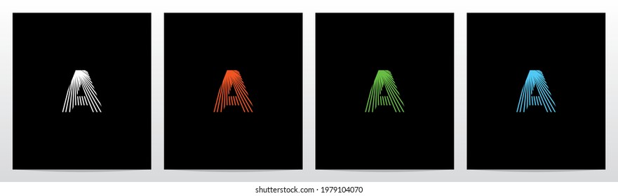 Shining Rays On Letter Logo Design A