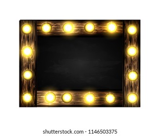 Shining retro billboard