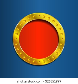 Shining retro frame banner. Vector illustration Eps 8