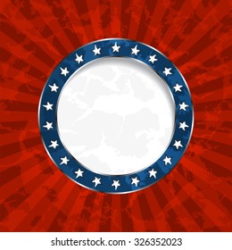 Shining retro frame banner. Vector illustration Eps 8