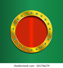 Shining retro frame banner. Vector illustration Eps 8