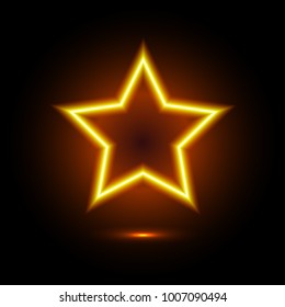 Three Bright Hot Fiery Stars On Stock Vector (Royalty Free) 1197428938