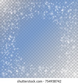 Shining sequins for framing on a transparent background.