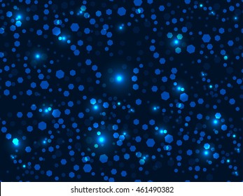 Shining sequins seamless pattern. Magical festive background. Vector illustration.