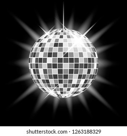 silver disco ball background clipart