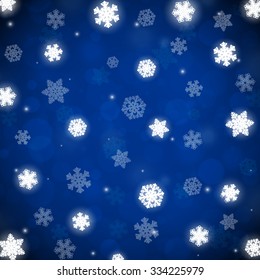 Shining Snowflakes christmas background