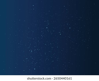 Shining space cosmos starry sky blue stars background design