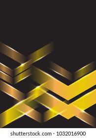 shining sparkle light yellow gradient geometric shape abstract with black background