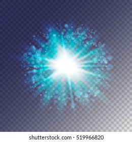 Shining sparkling star. Vector illustration EPS 10.
