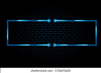 Shining squares christmas festive vector blue frame with light effect isolated on transparent background vector eps 10 illustrations