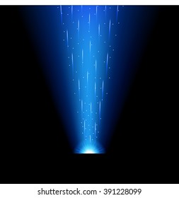 Shining star. Abstract Space background for design. Stock vector
